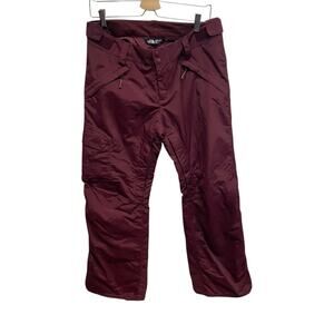 The North Face women’s insulated Freedom snow pants burgundy medium